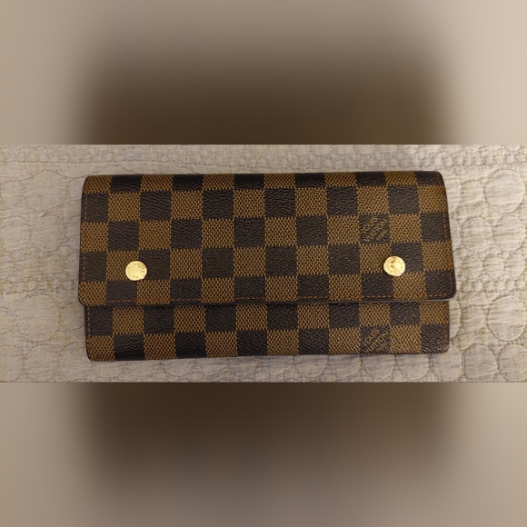 LOUIS VUITTON *Vintage Portefeuille Ron Modular long wallet M10098 Damier canvas - Picture 2 of 9